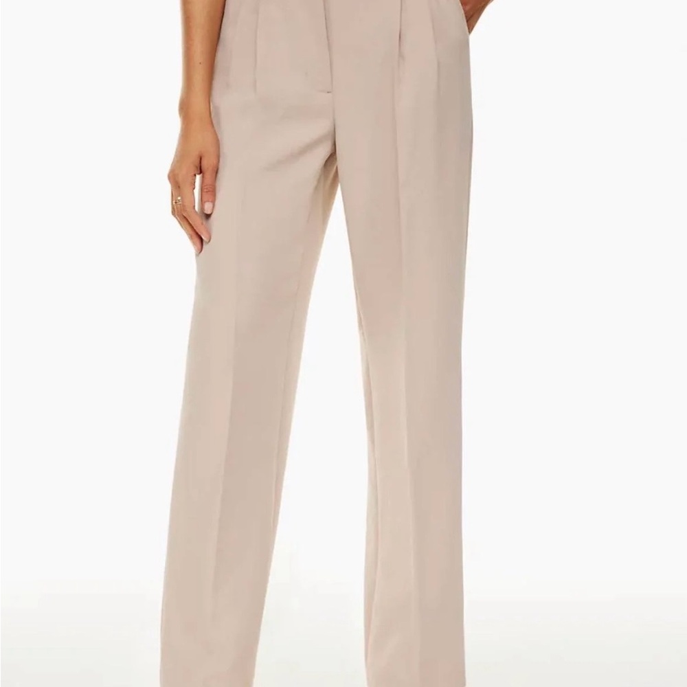 Wilfred Wide-Leg High-Rise Trousers in Light Taupe